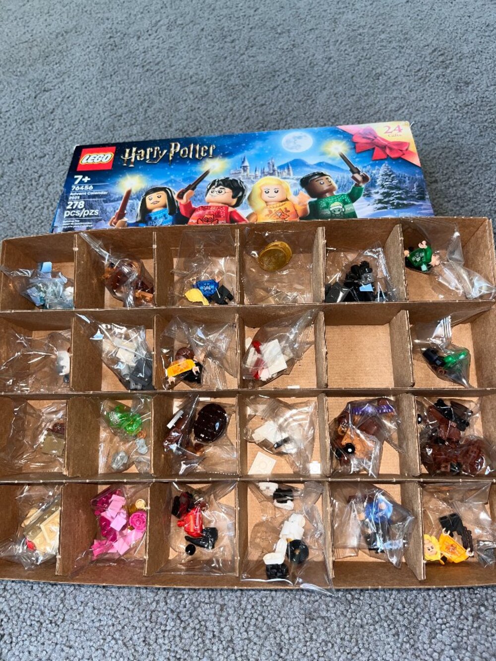 LEGO HARRY POTTER 2025 ADVENT CALENDAR - NOT COMPLETE - SEE PHOTOS